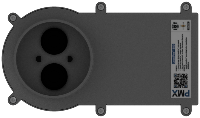 Walnut card tray filled with cards and card angled in dedicated groove.